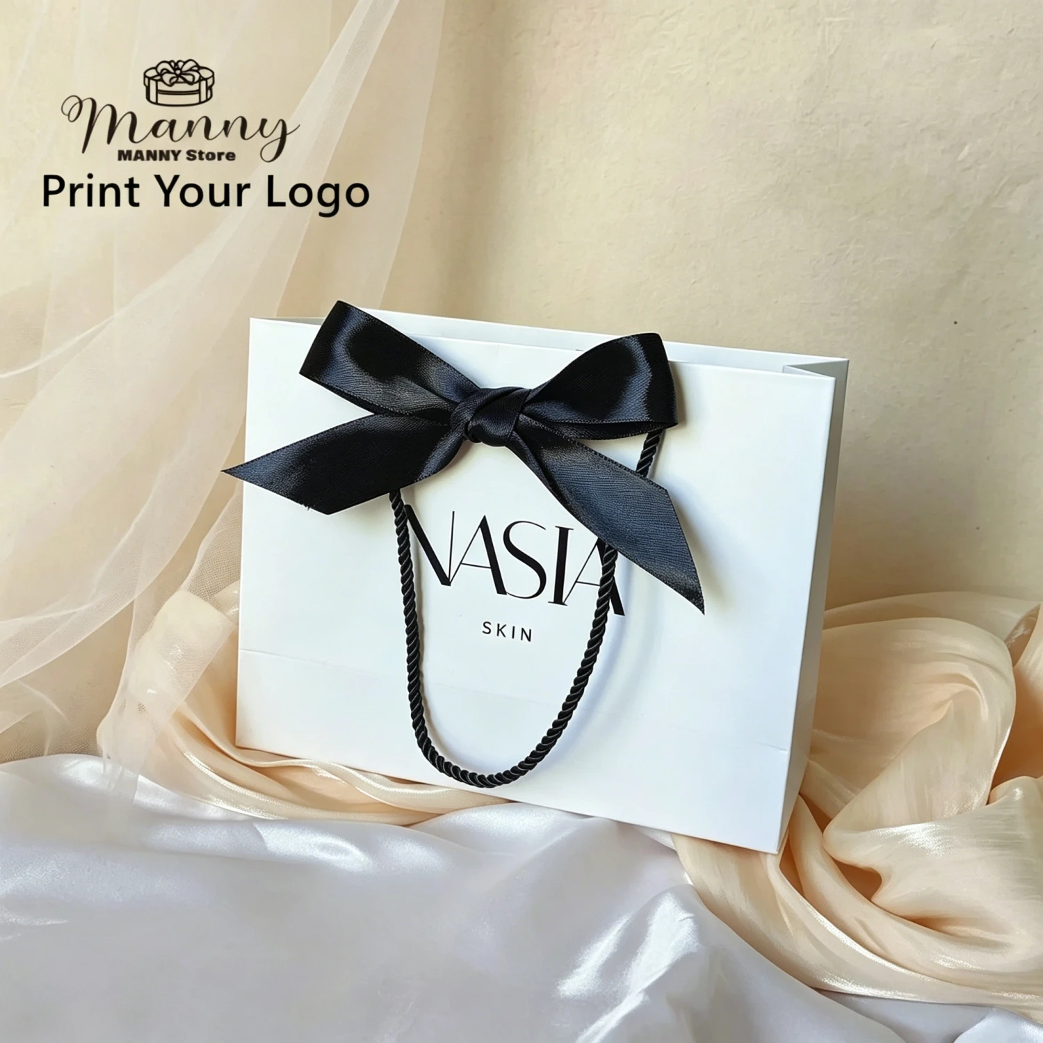 10 Stück benutzer definierte Logo Geschenk papier Paket Tasche für kleine Unternehmen Hochzeit begünstigt Valentinstag Geschenke Tasche Personal isierung Paket Taschen – Detail 14