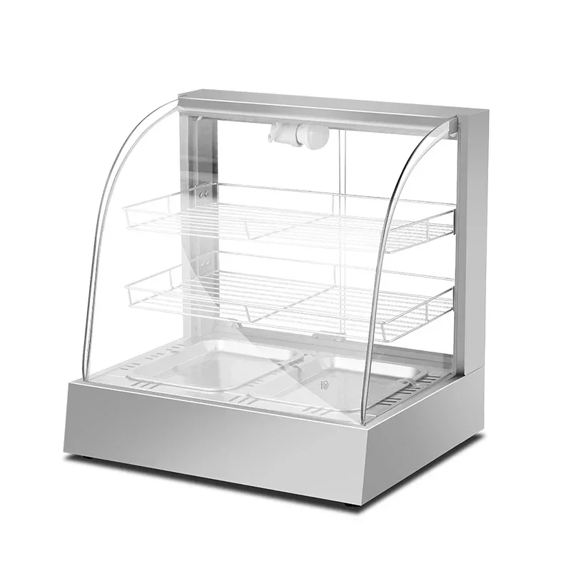 

High-accuracy 3-Layer Fried Chicken Warmer Pie Warmer Display Food Electric Food Warmer Showcase for fast food restaurant