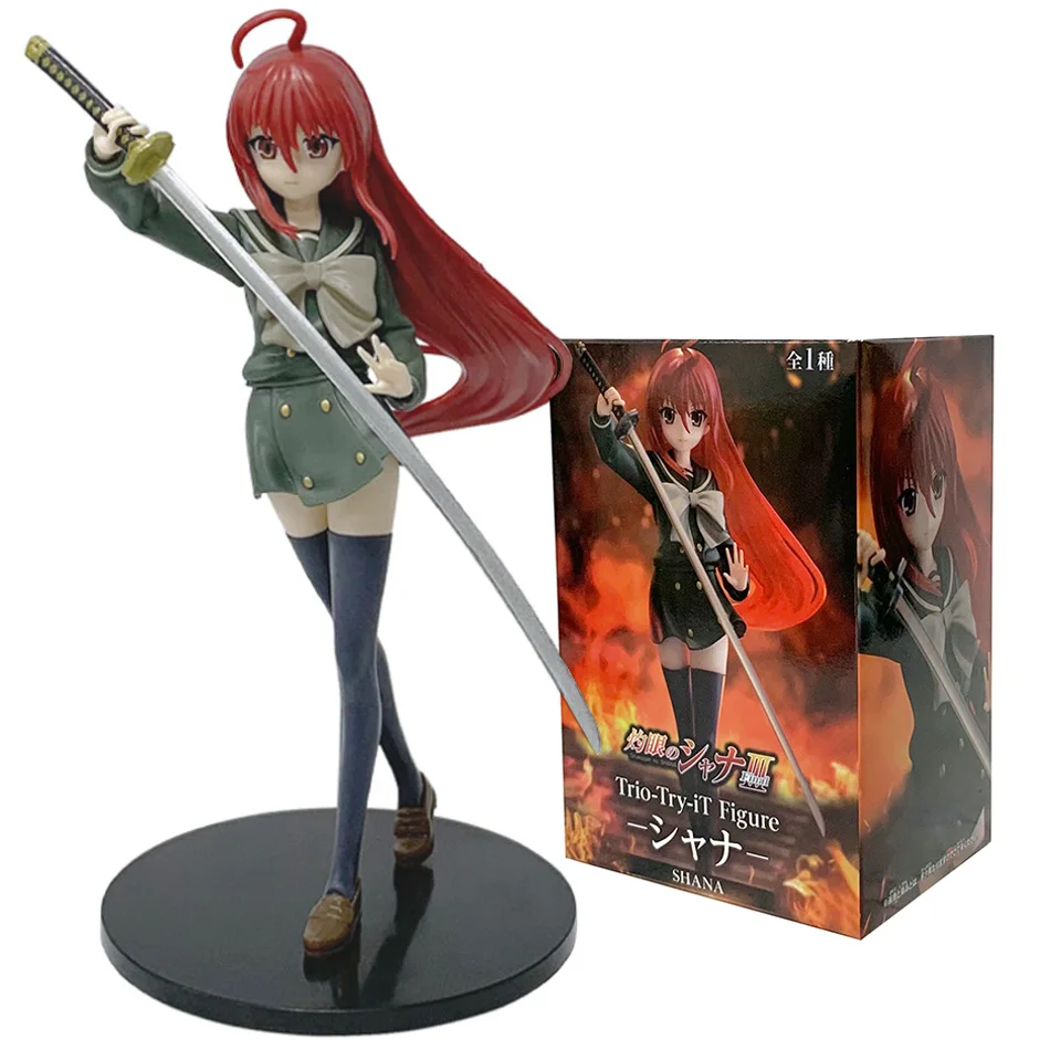 19CM Anime Shakugan no Shana Shana Kara za zbrodni PVC Figurki akcji Kolekcja modeli Ozdoba Anime Kreskówka Model Zabawka Prezent