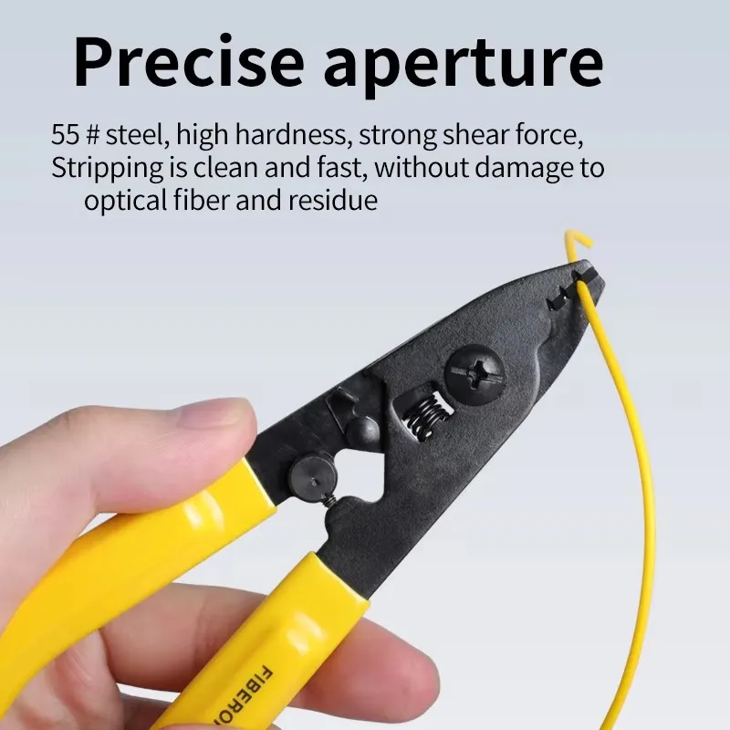 YOUYSI Three port optical fiber stripper leather wire stripper, optical fiber cold joint tool set