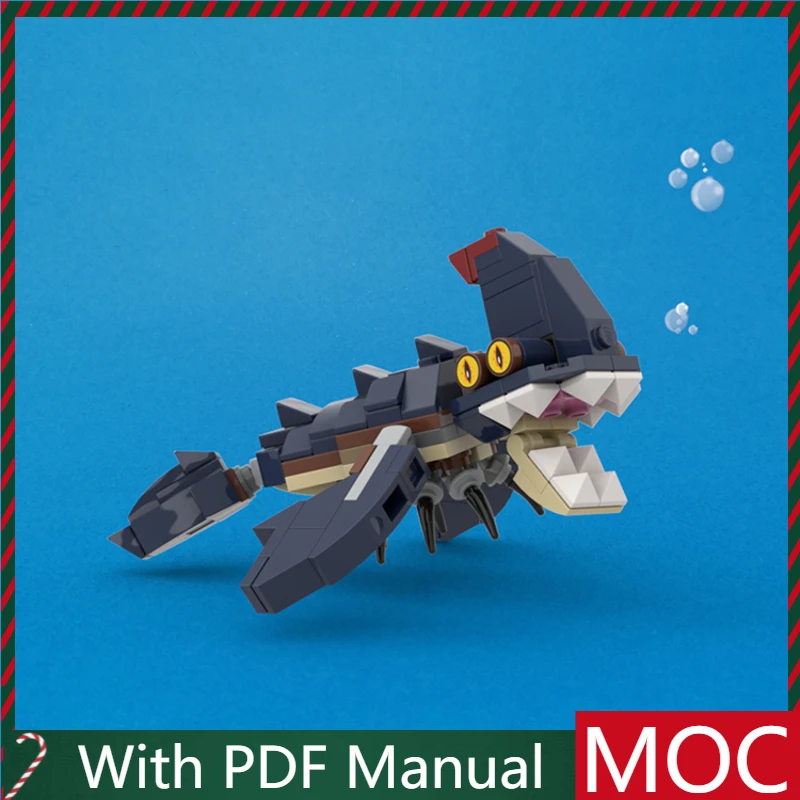 153 Uds. Venta caliente figura de monstruo marino modelo Modular DIY conjunto de bloques de construcción niños montaje juguetes de exhibición Festival regalo sorpresa