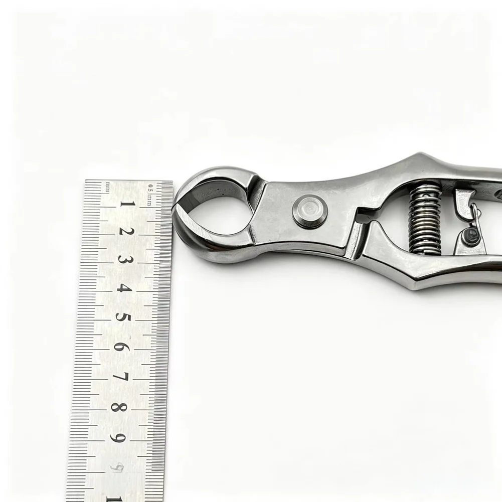 Spring Loaded Ball Joint Pliers 20cm Stainless Steel for Bonsai Pruning Garden Trimming Ergonomic Handle Mirror Finish