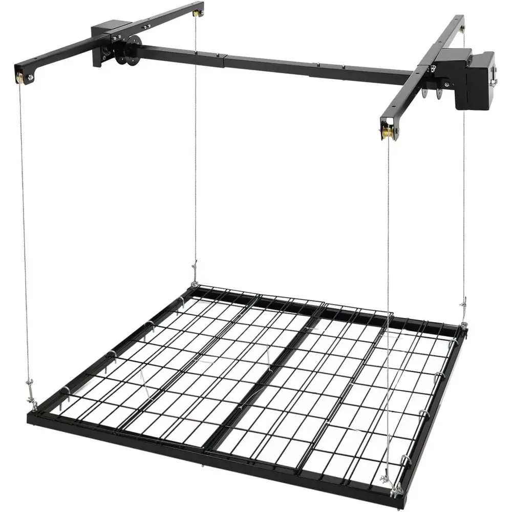 

Стеллаж для хранения, потолочная система хранения 4x4, 96 дюймов, регулируемая по высоте, для гаража, сверхпрочная металлическая система организации хранения на потолке гаража