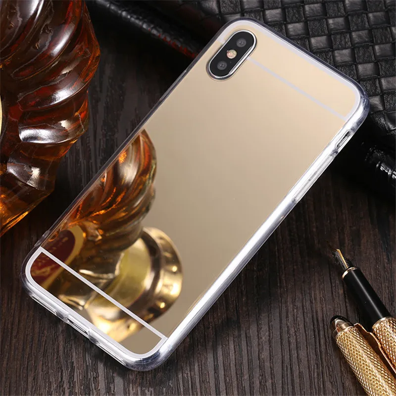 Mirror TPU Case For Huawei Honor 9 10 10i 20 Lite 20s View 30 V20 V30 8X 8A 8C 8S 9X Pro Y5 Y6 Y7 Makeup Mirror Soft Cover Shell