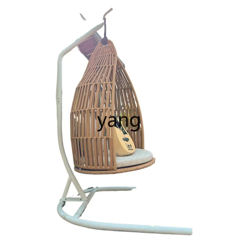 LMM  hanging basket rattan chair indoor balcony cradle chair garden bed and breakfast swing hanging chair