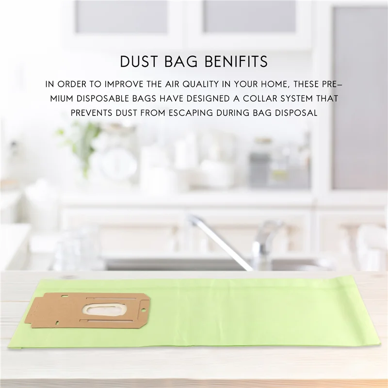 ถุงเก็บฝุ่นสำหรับเปลี่ยนกระเป๋าสูญญากาศถุงเก็บฝุ่นแบบตั้งตรงขนาด XL CCPK8DW จำนวน5แพ็ค