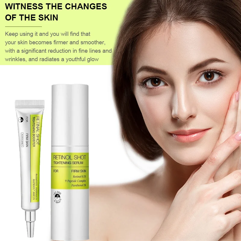 1/2 قطعة الكورية الريتينول ترطيب جوهر مضادات الأكسدة تفتيح الهالات السوداء التجاعيد كريم عين 15/30 مللي ثبات الجلد Vc جوهر #3
