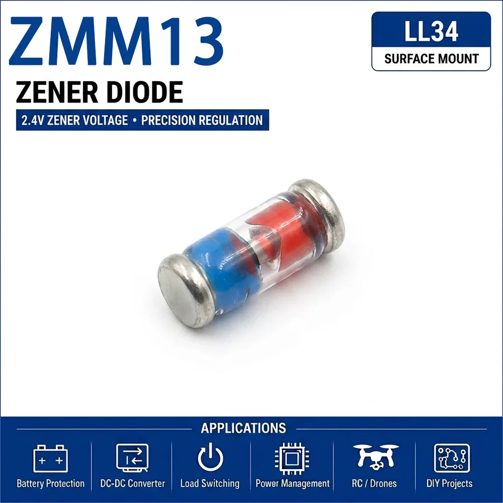 (100 pcs) ZMM13 LL34 - Zener Diode 13V 500mW