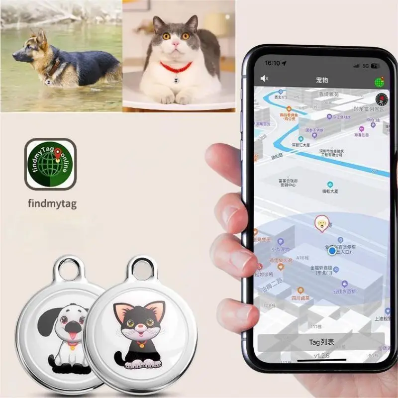 

Pet Locating Alarm Anti-lost Device Search In Real Time From A Distance Precise Positioning At Close Range Pet Tracking Finder