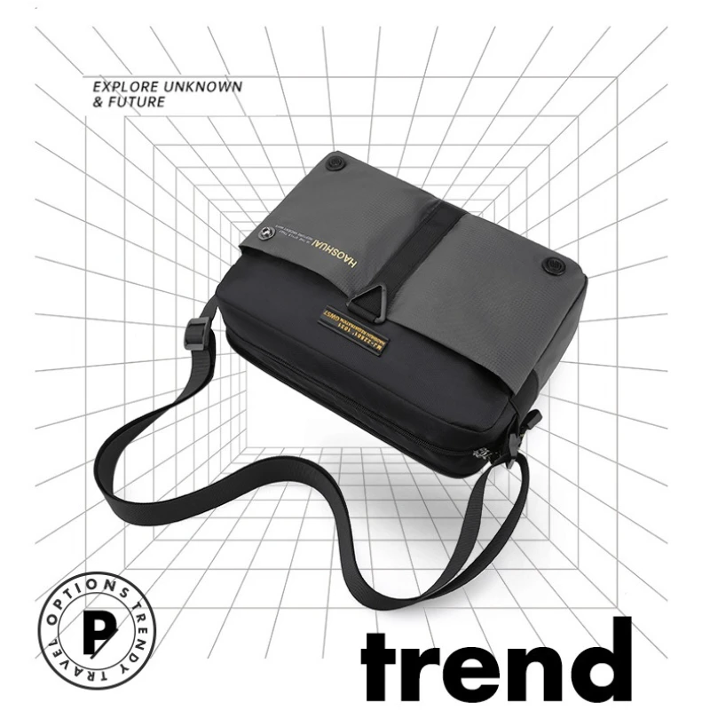 2025 nova bolsa crossbody masculina esportes ao ar livre ombro estilingue moda casual minimalista negócios commuter pacote de náilon