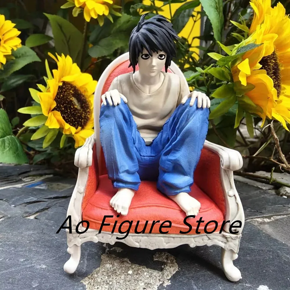 DEATH NOTE Figure 13CM Sitting Position L·Lawliet DEATH NOTE PVC Action Figure AmineToy Gift Collectible Figurine