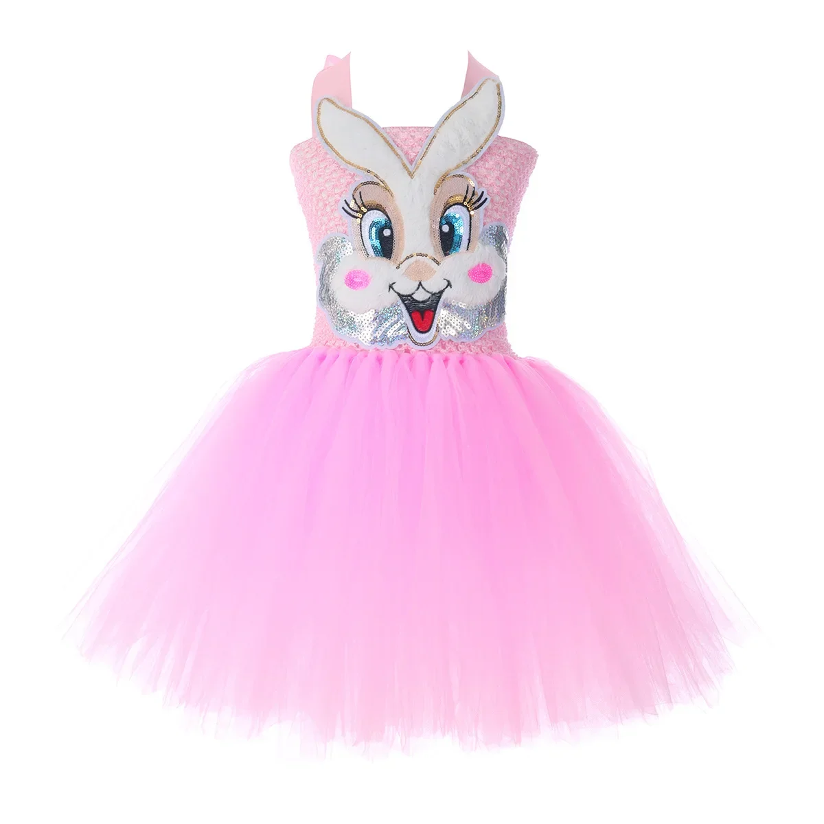 Baby Girls Easter Bunny Tutu Dress for Kids Rabbit Cosplay Costumes Toddler Girl Birthday Party Tulle Outfit Holiday Clothes