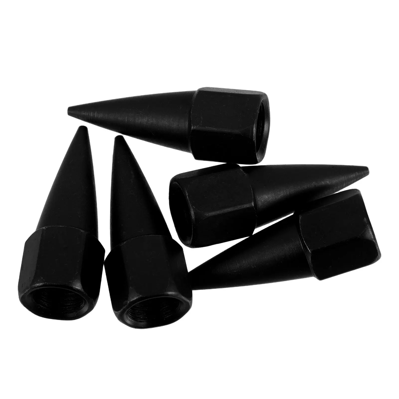

5Pcs Black Carbon Steel Pointed Manual Grease Nozzle Tip Leakproof Universal Fit for Pneumatic Grease Guns Machining Accessories