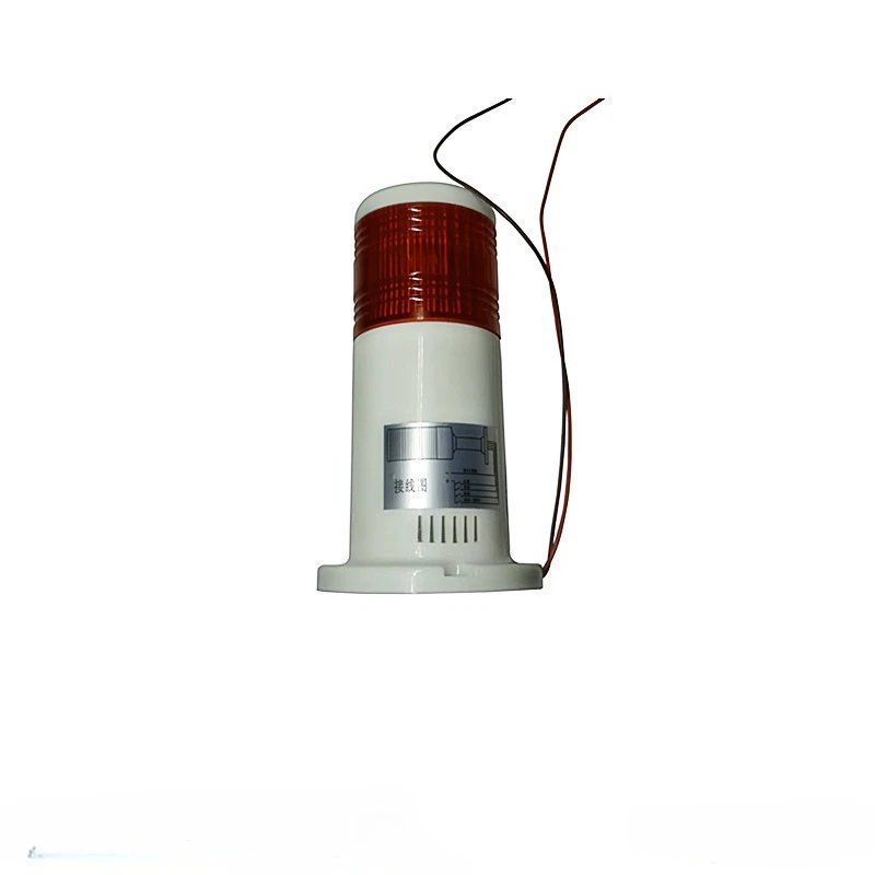 1PCS High-quality D50mm  Single Red /blue LED Warning Light For Industrial Machine Tool Buzzer Fault Safety Alarm Sound Light