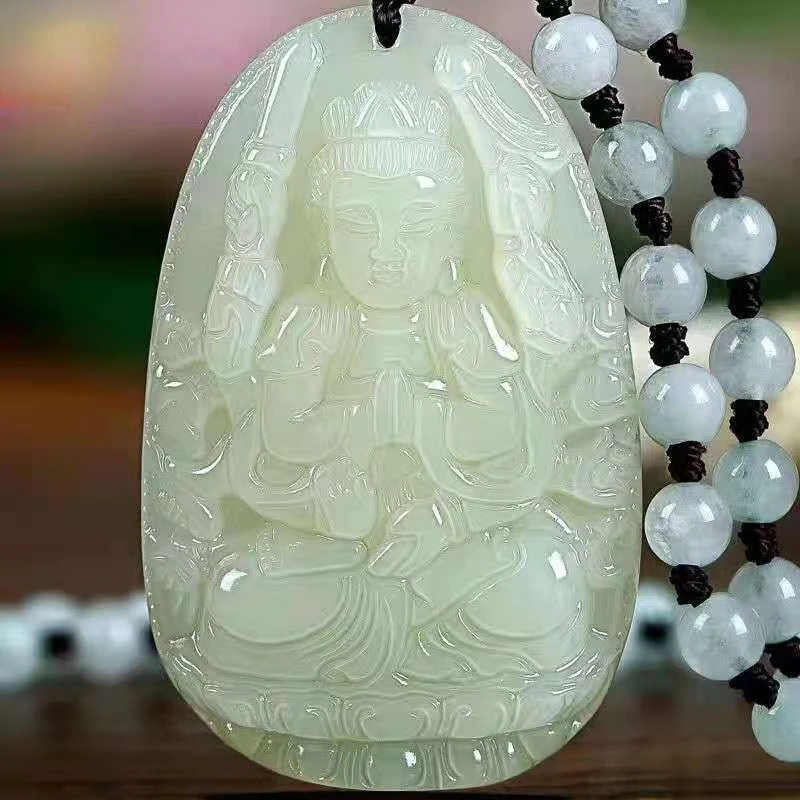

Новый кулон-талисман Зодиака из сине-белого нефрита для мужчин и женщин, кулон-талисман на год рождения по китайскому календарю