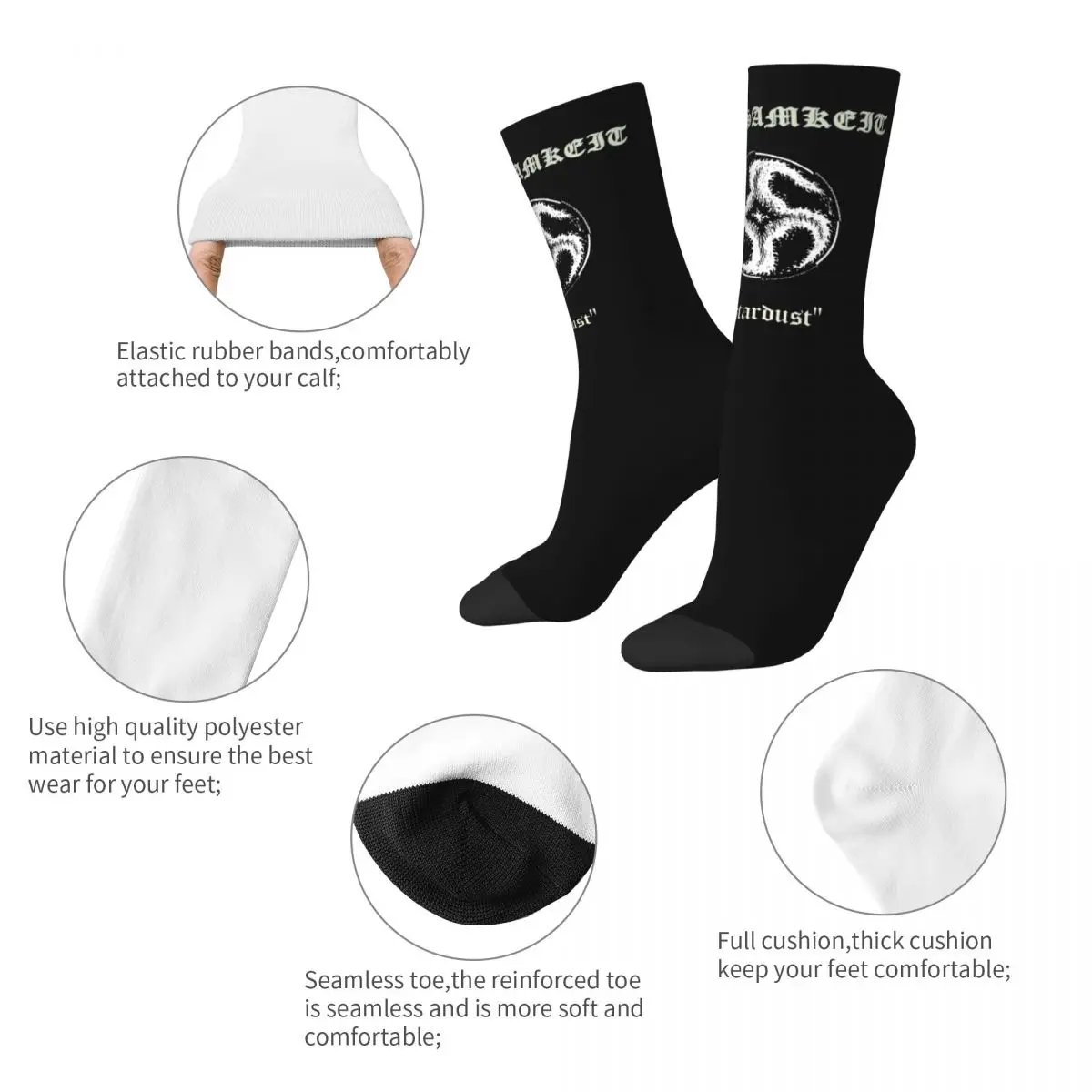 Winter Warm Funny Women Men Grausamkeit Darkthrone Evil Style Socks Non-slip Basketball Socks