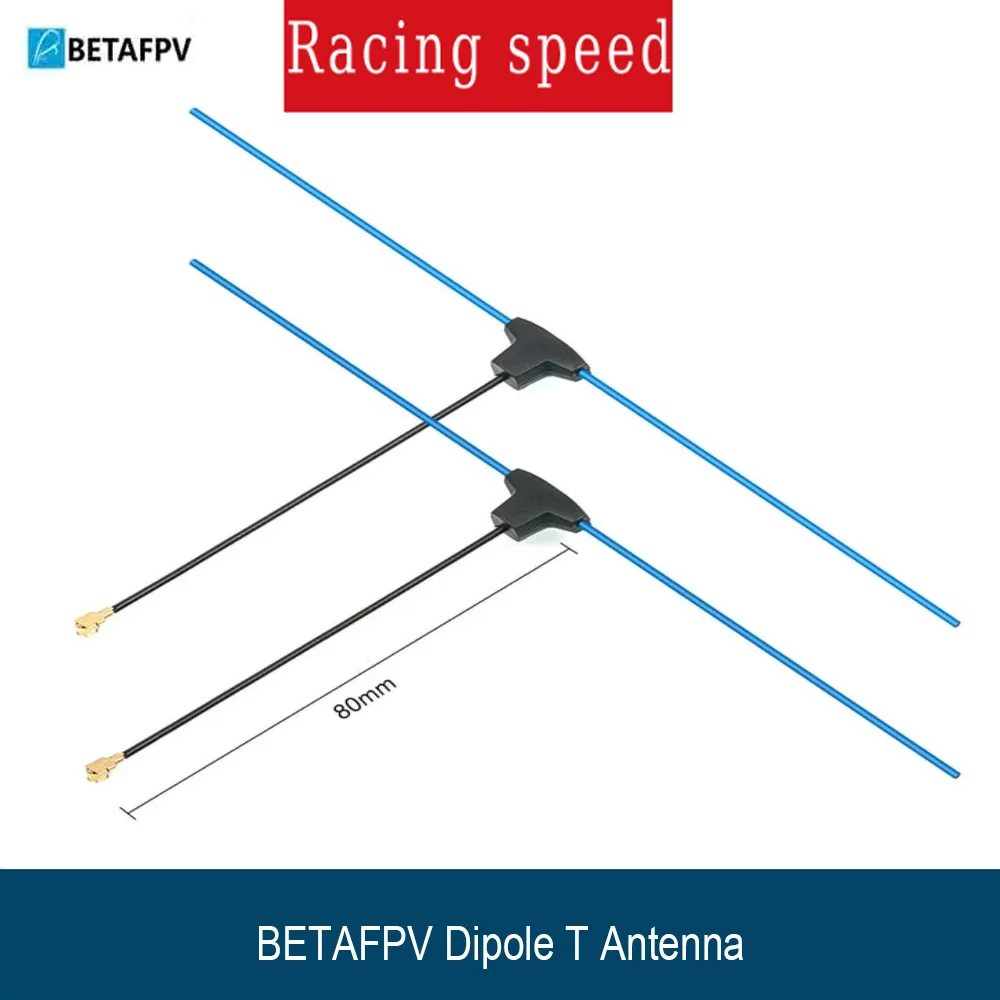 BETAFPV Dipole T Antenna 2PCS 2.4G 915MHz 868MHz 2dBi  for ELRS Frsky TBS Receiver