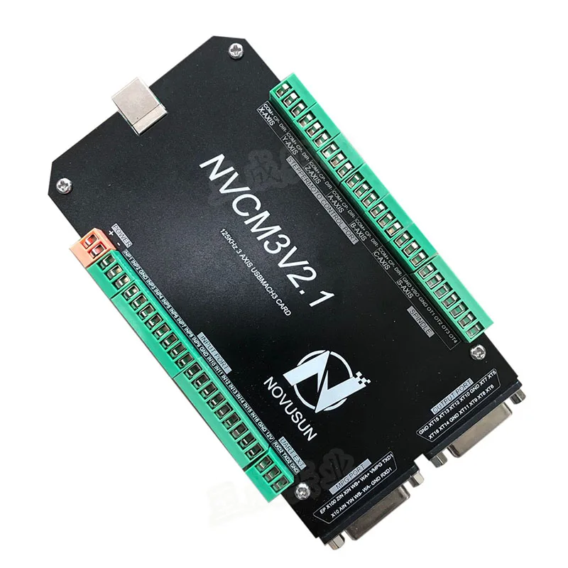 New USBMACH3 interface board 6-axis control mach3 control card, NVCM supports hand pulse