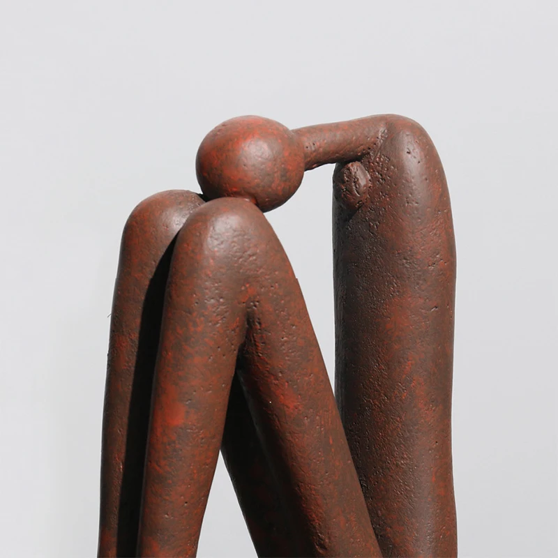 Bookends Sculpture Decorative Statue Decoration Home Decor Ornaments For Modern Art Gold Abstract Figures Decoration Desk Table image 4