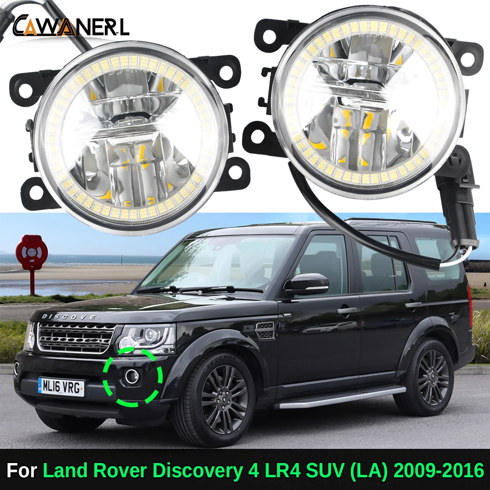 

2 X Car Canbus LED Fog Light Angel Eye DRL 30W H11 Fog Lamp Daylight For Land Rover Discovery 4 LR4 SUV (LA) 2009-2016