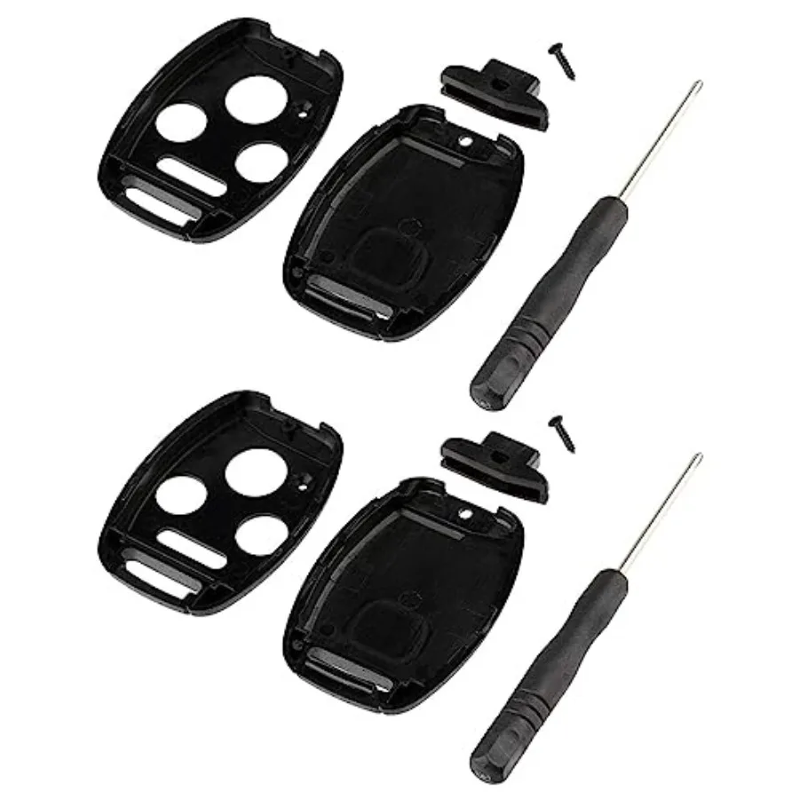 

Replacement Key Fob Case Shell, 2 PCS No Cutting Required Car Key Fob Keyless Entry Remote Shell Case, Fits for 2003-2012 Accor