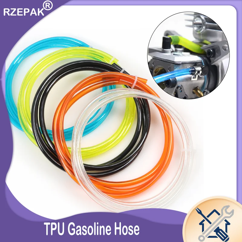 

High Temp Resistant TPU Fuel Line - Oil-Proof Anti-Aging Flexible Pipe for Car Motorcycle Fuel Tank & Model Aircraft Engine