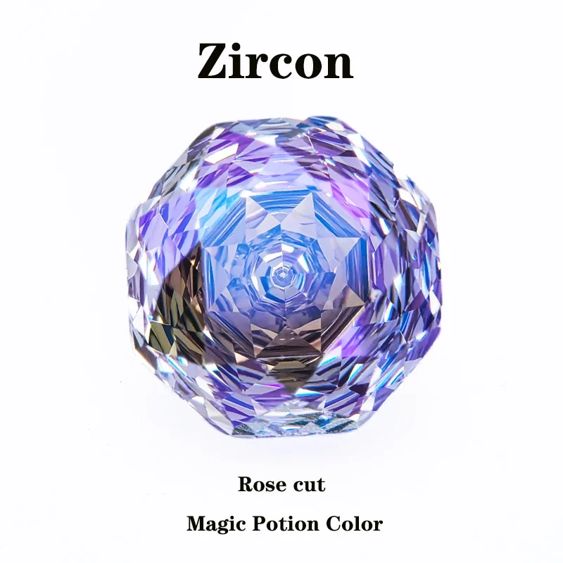 

Cubic Zirconia Rose Cut Magic Potion Color Artificial Gemstone DIY Jewelry Making Earrings Bracelet Materials Wholesale Price