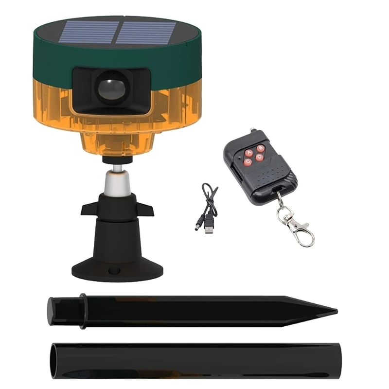 Lampe d'alarme avec capteur mouvement, détecteur loup sanglier, pour abri jardin, cour, livraison directe