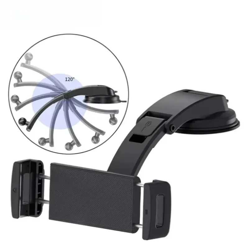 Adjustable Suction Cup Tablet Car Holder Mobile Bracket Stand for Samsung Galaxy Z Fold 4 3 2 Phone Mount for iPad GPS Holder view 5