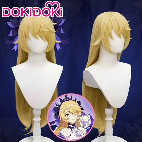 I LAGER Traveler Fischl Venti Kaeya Albedo Diluc Amber Cosplay Lace Peruk Spel Genshin Impact Cosplay DokiDoki Genshin Impact 10 best sales albedo peruk - №6