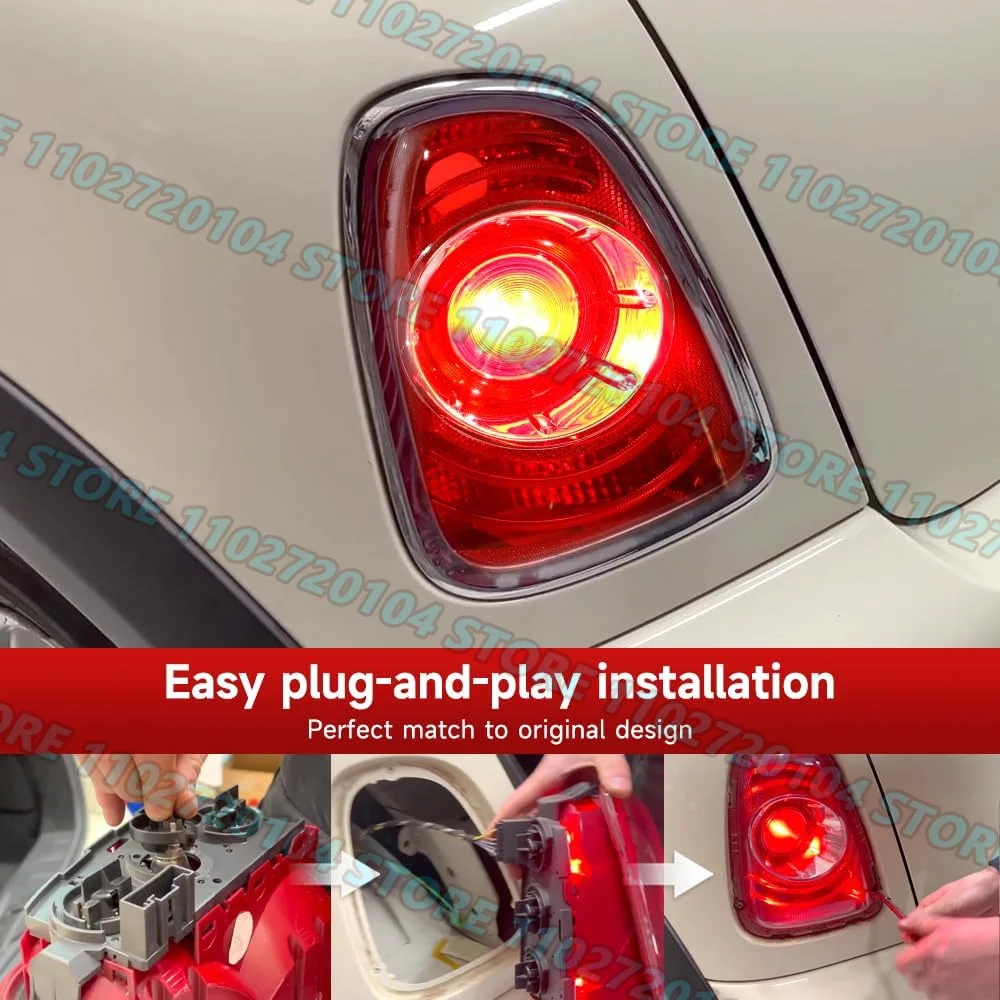 for 2010-2015 MINI R56 R57 R58 R59 Tail Light Rear Lamp (Without Bulbs) 63217255909 63217255910