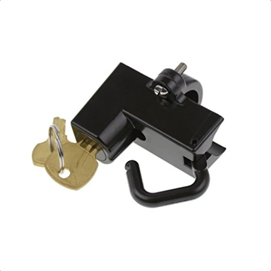 

Universal Helmet Security Lock Set Fit for Motorcycles with 7 8 22mm Diameter Tubes Black