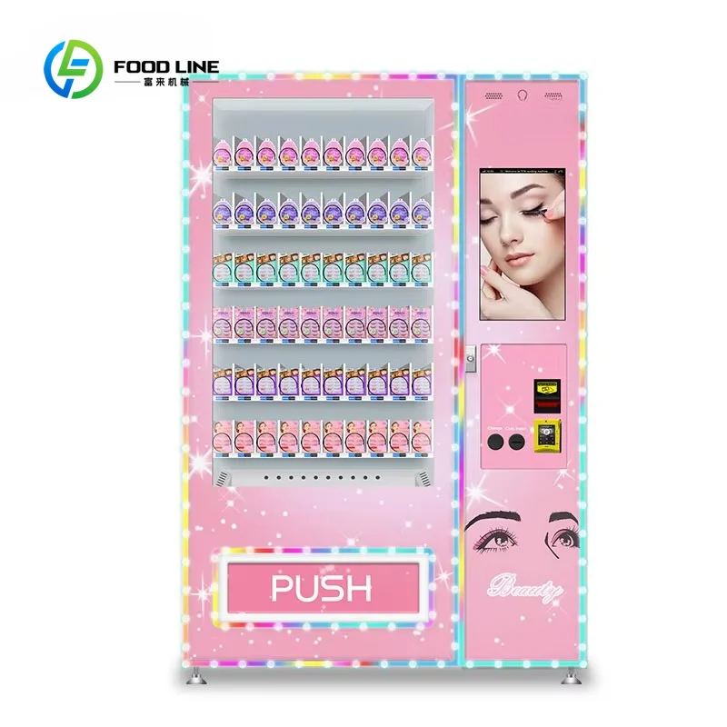 Customized Attractive Design Self-service Smart Cosmetic Vending Machine Beautiful Hair&eyelash Vending Machine Beauty