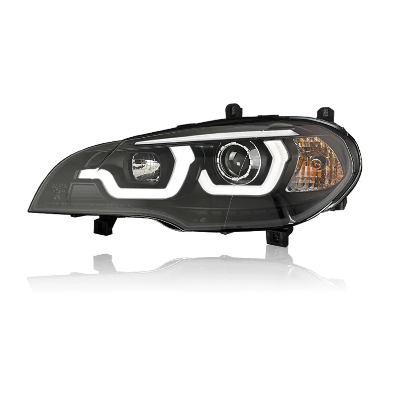 

Suitable for BMW 07-13 X5 Headlight Assembly E70 Modified LED Daytime Running Light Dual Lens Xenon Headlight