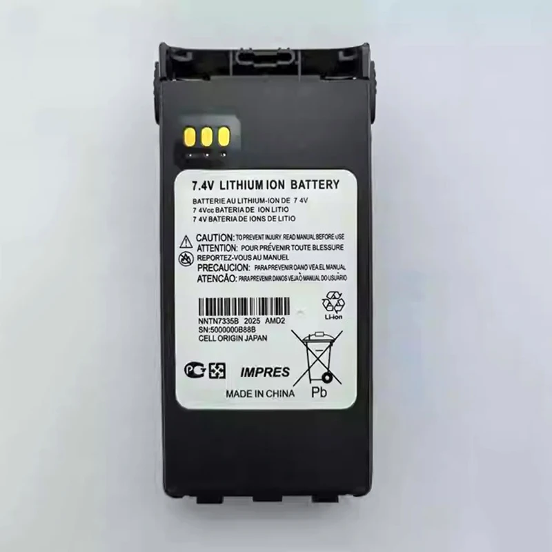 

NNTN7335B Литий-ионный аккумулятор большой емкости для рации для двусторонней радиосвязи Motola XTS1500 XTS2500 PR1500 MT1500