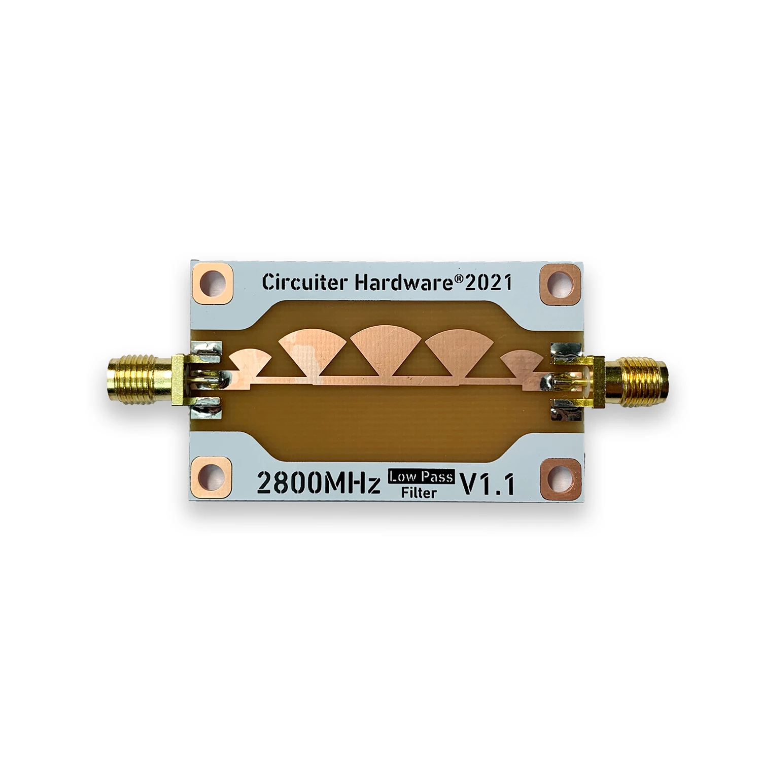 1Mhz-2800Mhz Butterfly Low-pass Filter Microstrip Line Filter For RF Radio Amplifier 433Mhz 868Mhz 915Mhz 1090M 1.5G 2.4Ghz Wifi