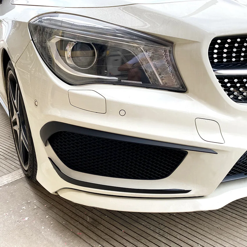 

For Mercedes Benz Cla Class C117 Cla200 Cla260 Cla45 2013-2015 Amg Front Wind Knife Diffuser Facelift Modification