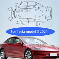 For Tesla Model 3 Highland 2024-Up Pre-cutting TPU Invisible Car Paint Protection Film PPF Clear Car Bumper Sticker Accessories