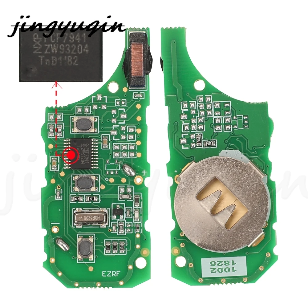 jingyuqin 3Buttons Remote Flip Car Key Circuit Board ASK 315Mhz ID46 Pcf7941 Chip For Land Rover Range Rover Sport Discovery 3