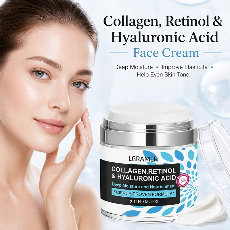 creme-facial-de-retinol-hidratante-firmador-iluminador-cuidados-com-a-pele-colageno-Acido-hialuronico-produtos-para-cuidados-faciais-30g-50g