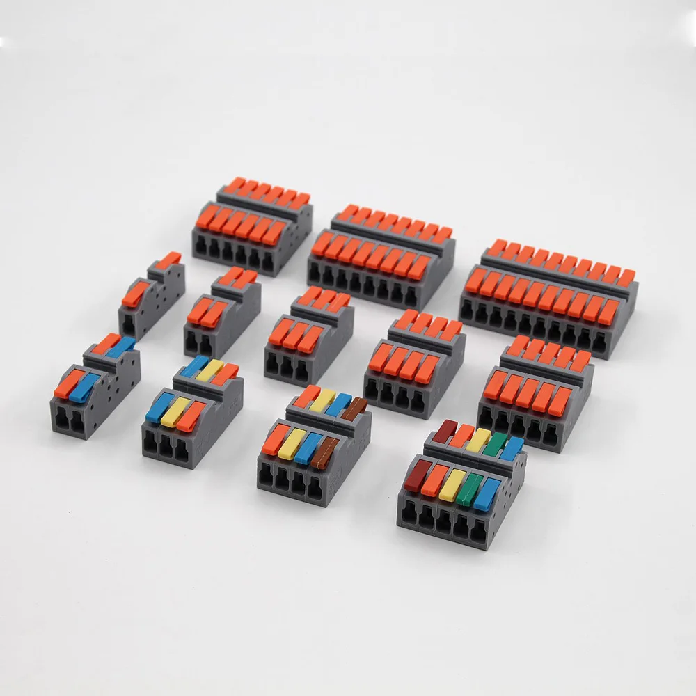 Wire Connector Electrical Cable Led Connectors Fast Terminals Blocks Quick Wiring Push-in Docking Butt Electrician Tools