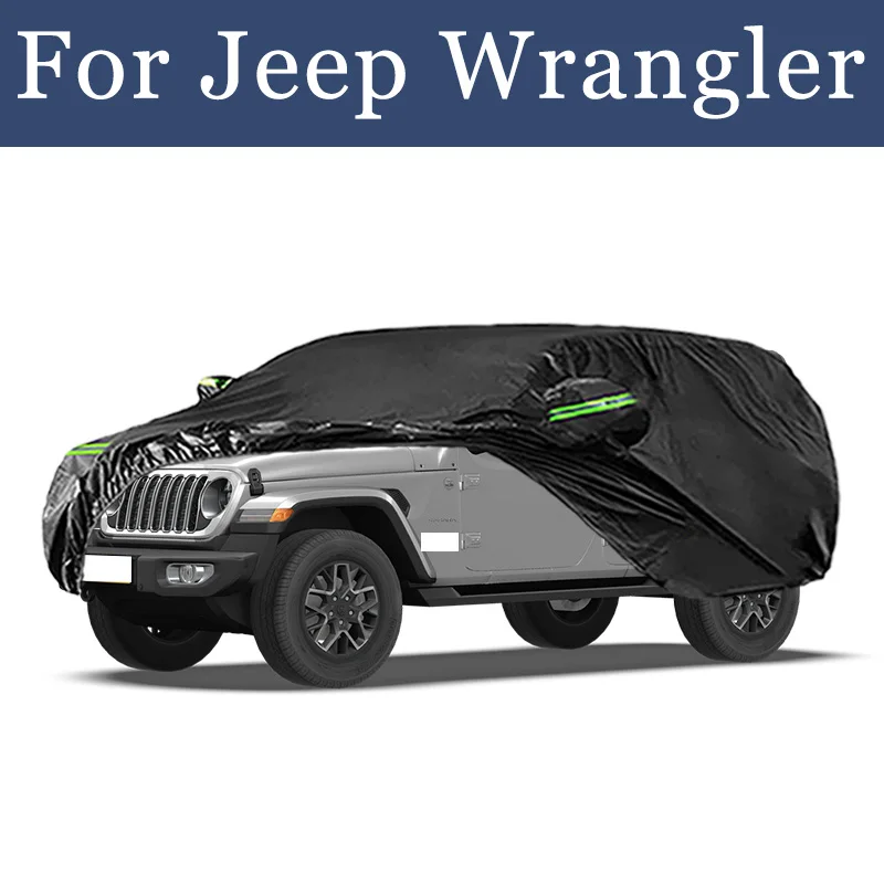 

Для Jeep Wrangler внешний автомобильный чехол, уличная защита, полный автомобильный чехол, снежный чехол, солнцезащитный козырек, водонепроницаемые пылезащитные аксессуары