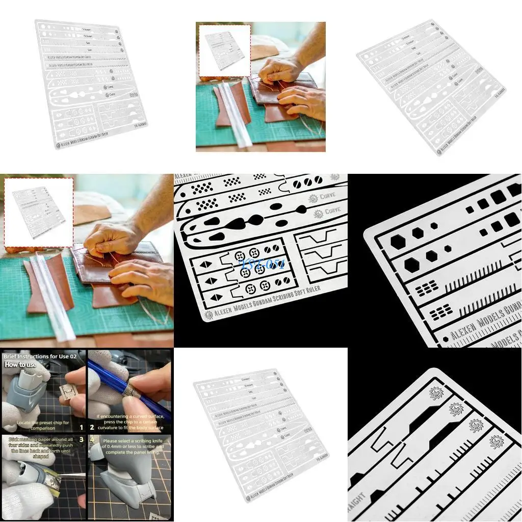 Мягкая линейка E15A для моделирования, инструмент для криволинейных поверхностей