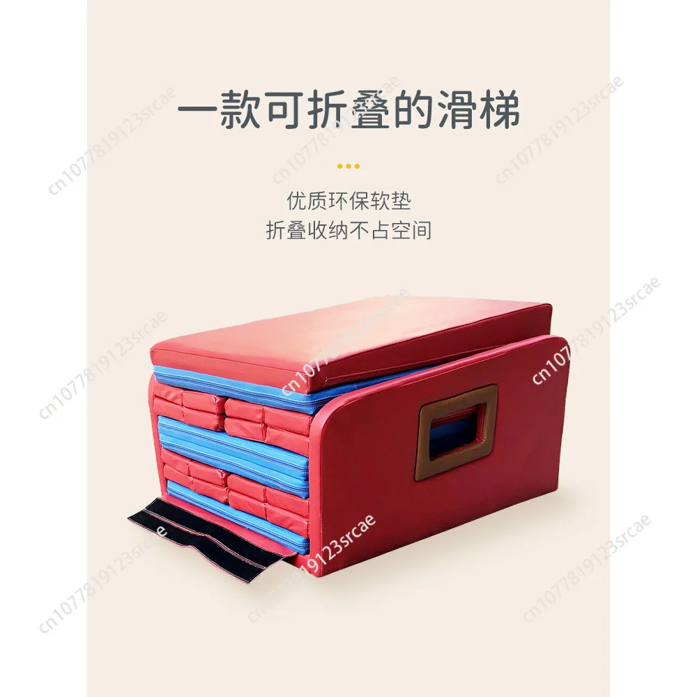 

Early childhood education kindergarten stairway modification slide indoor soft bag folding slide sensory corridor