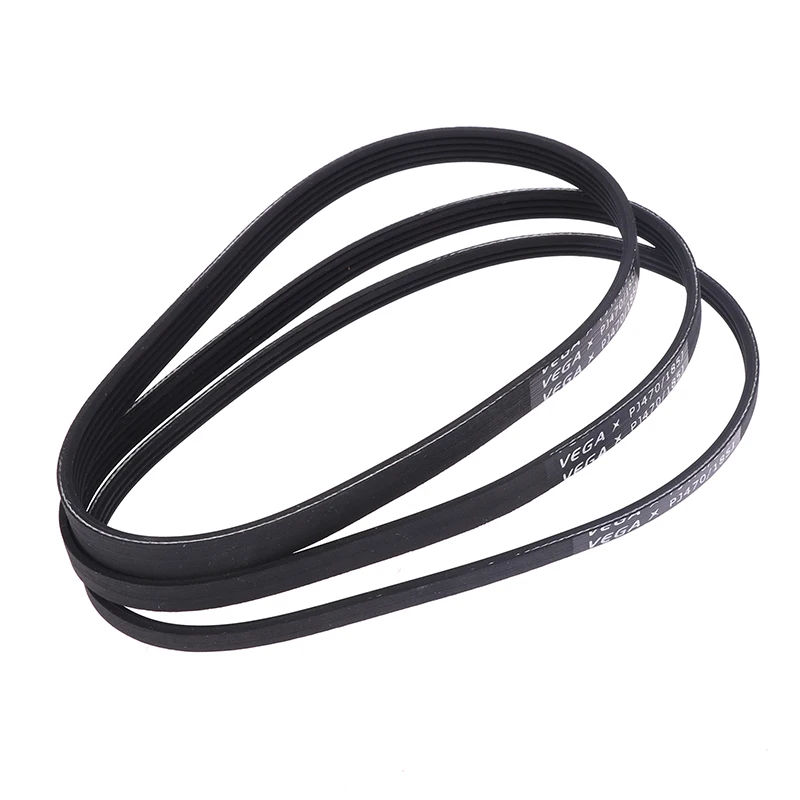 High Quality Black Rubber VEGA V-Belt PJ470 185J 3/4/5/6 Ribs For DIY Model Motor Belt Parts Accessories