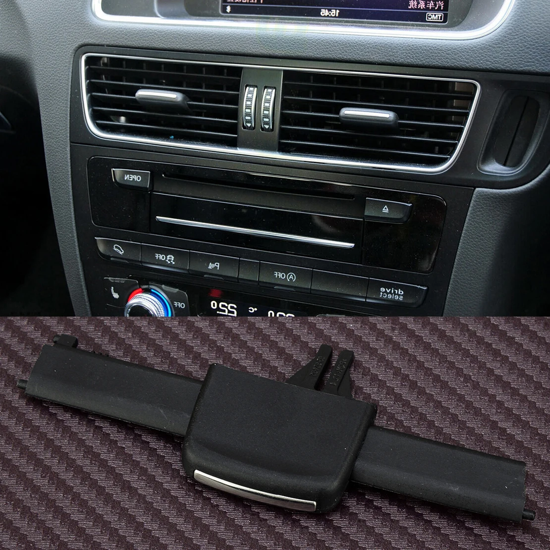

Car Right Dashboard Center Air Conditioner Vent Paddle Fit For Audi Q5 2016 2015 2014 2013 2012 2011 2010 SQ5 2017-2014 2013
