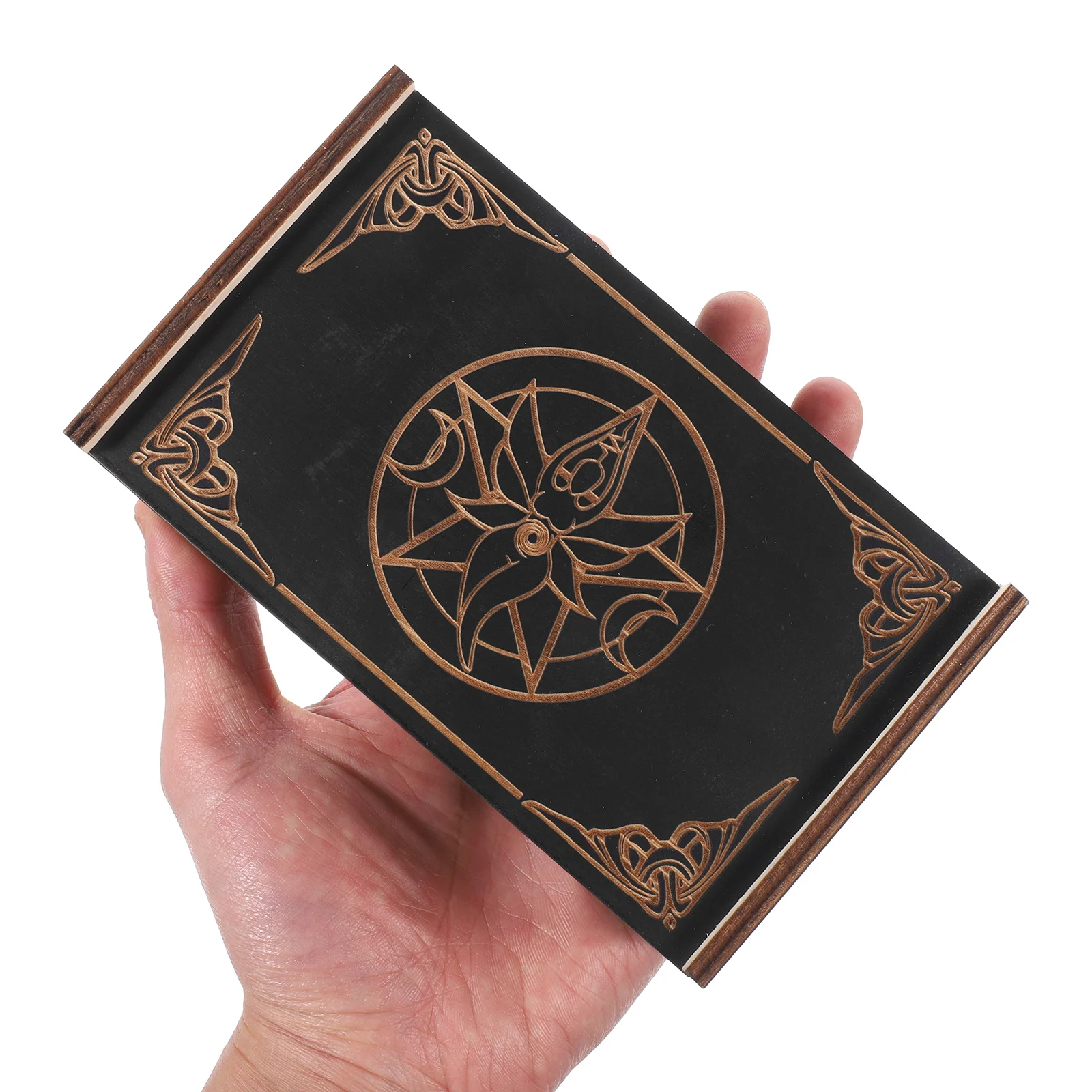 

Tarot Card Storage Box Large Capacity Wooden Storage Box Sliding Top Tarot Card Holder Jewelry Organizer Vintage Fortune Case