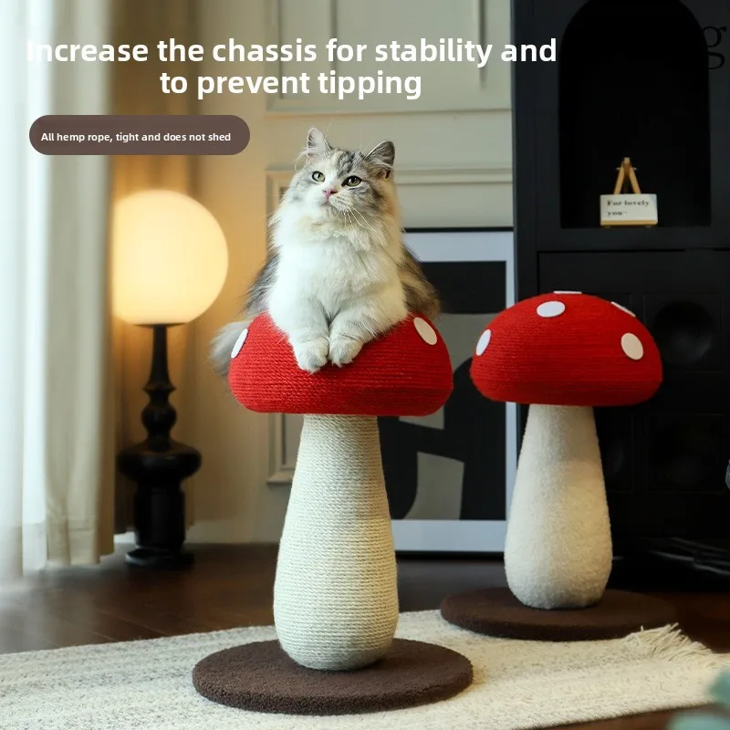 CX hemp rope cat scratching board full sisal cat toy wear-resistant vertical integrated cat climbing frame
