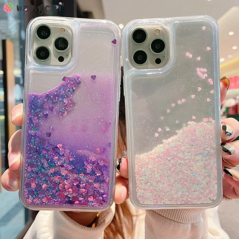 For OPPO A16 A15 A15s A12 A12e A7 A5s A3s A9 A5 2020 A92 A72 A52 A83 A1 Phone Case Flowable Liquid  Shockproof Soft Cases