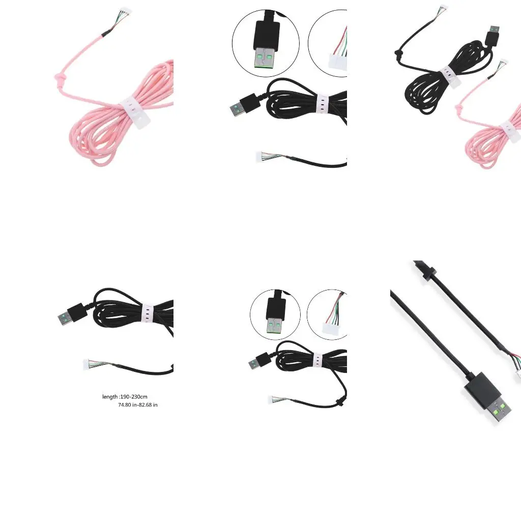  Portable Headphones Cable Music Cord Line for 7.1 V2 Gaming Headsets Earphone